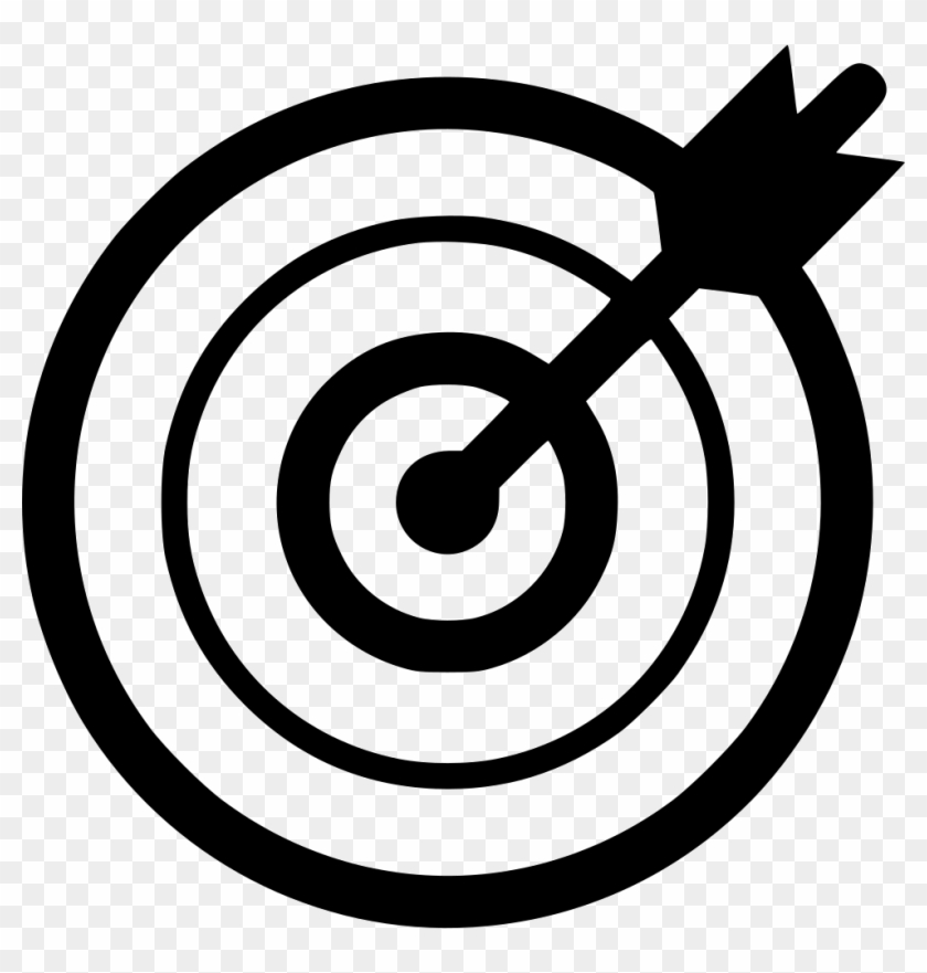 Target Mark Aim Comments - Objective Icon Black And White