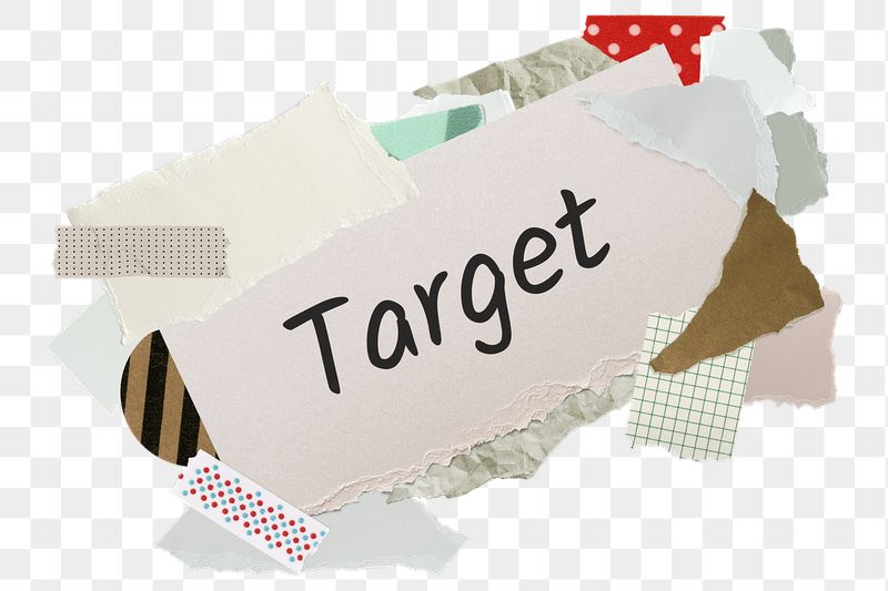 Target png word sticker, aesthetic | Free PNG - rawpixel
