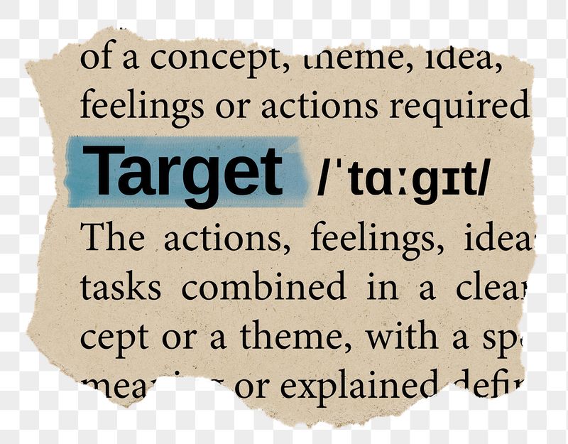 Target png word sticker, torn | Free PNG - rawpixel