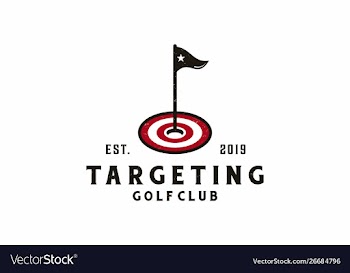 Targeting golf club logo vector image