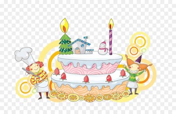 Tart Christmas cake Drawing Birthday cake - christmas border cake 
