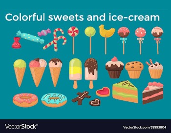 tasty colorful sweets