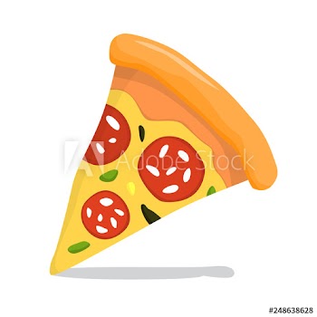 Tasty delicious pizza slice