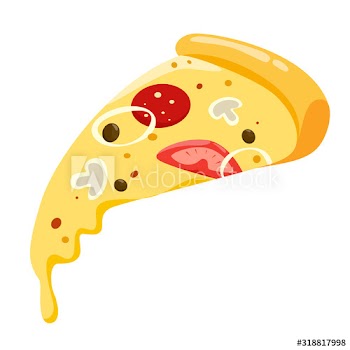 Tasty delicious pizza slice