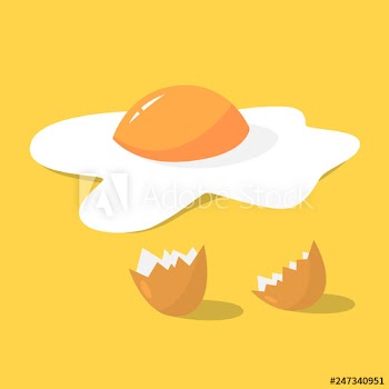 Tasty fried egg for breakfast