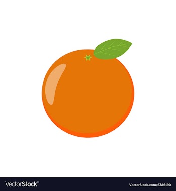 Tasty juicy tangerine orange fruit Christmas vector image
