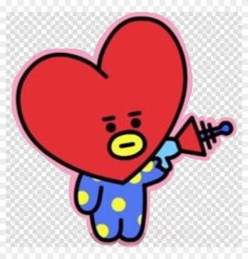 Tata Bt21 Clipart Bts Drawing - Red Rose Clipart Transparent Background