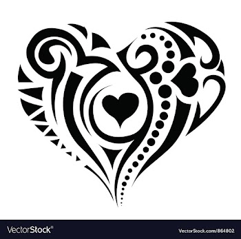 Tatoo heart vector image