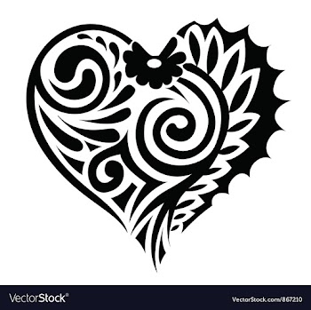 Tatoo heart vector image