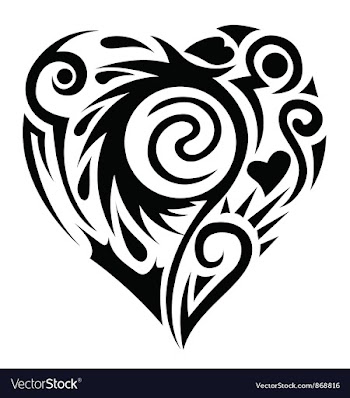 Tatoo heart vector image