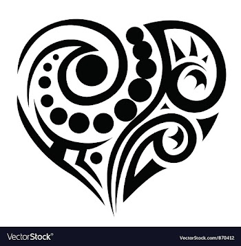 Tatoo heart vector image
