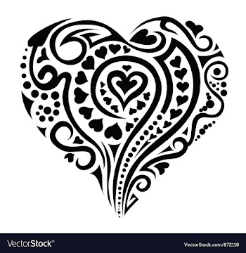 Tatoo heart vector image