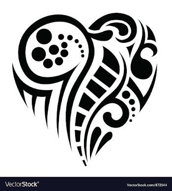 Tatoo heart vector image