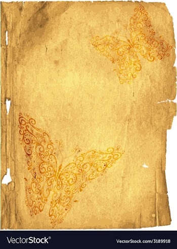 Tattered old paper page vector image