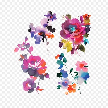Tattly, Watercolor Painting, Painting, Violet, Purple PNG