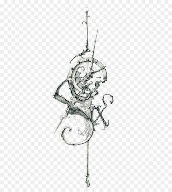 Tattoo Clock Drawing Work of art Sketch - Retro Clock 