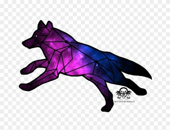 Tattoo Commission For Howling At The Muse - Wolf Galaxy Tattoo