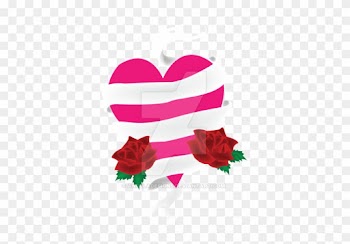 Tattoo Heart With Banner And Roses Vector By Angeladesigns - Rose