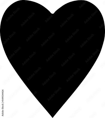 tattoo in black outline style of a heart