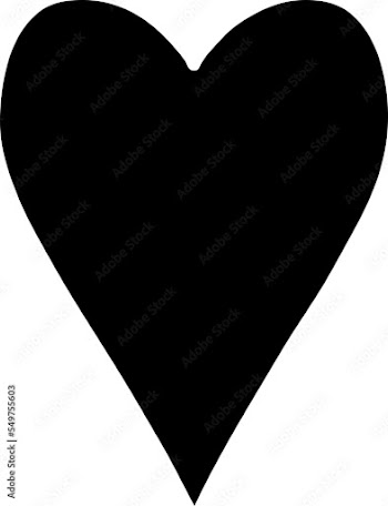 tattoo in black outline style of a heart