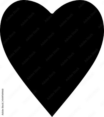 tattoo in black outline style of a heart