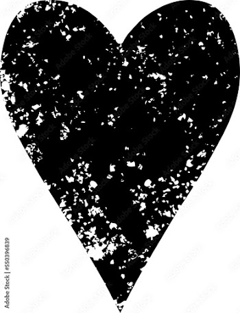 tattoo in black outline style of a heart