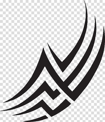 Tattoo Ornament, curve lines transparent background PNG clipart