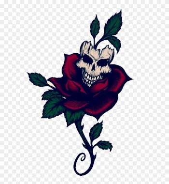 Tattoo Skull Roses Png