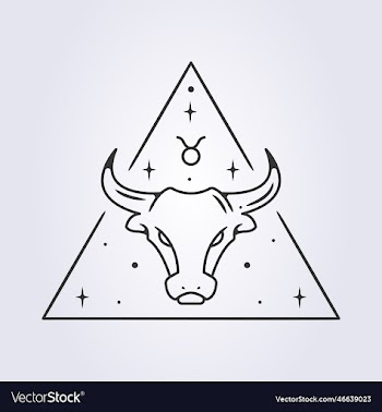taurus zodiac astrology horoscope line art