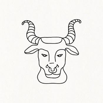 Taurus zodiac line art illustration, | Free Vector Illustration - rawpixel