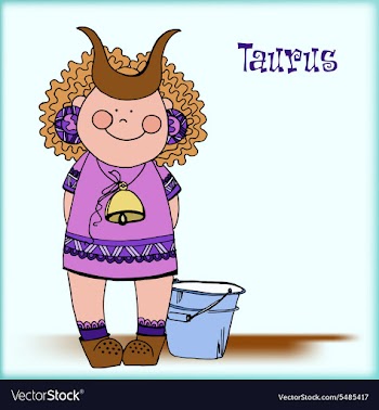 Taurus zodiac sign vector image