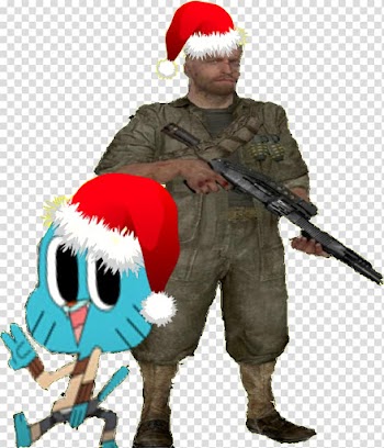 TAWOG NZ Gumball and Dempsey Christmas Version transparent background PNG clipart