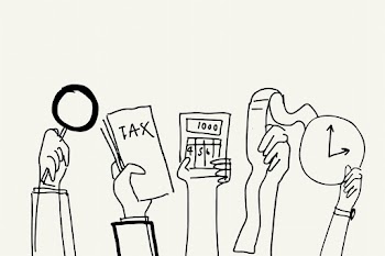 Tax and accounting doodle illustration debt… | Free stock illustration | High Resolution graphic