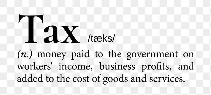 Tax png dictionary word sticker, | Free PNG - rawpixel
