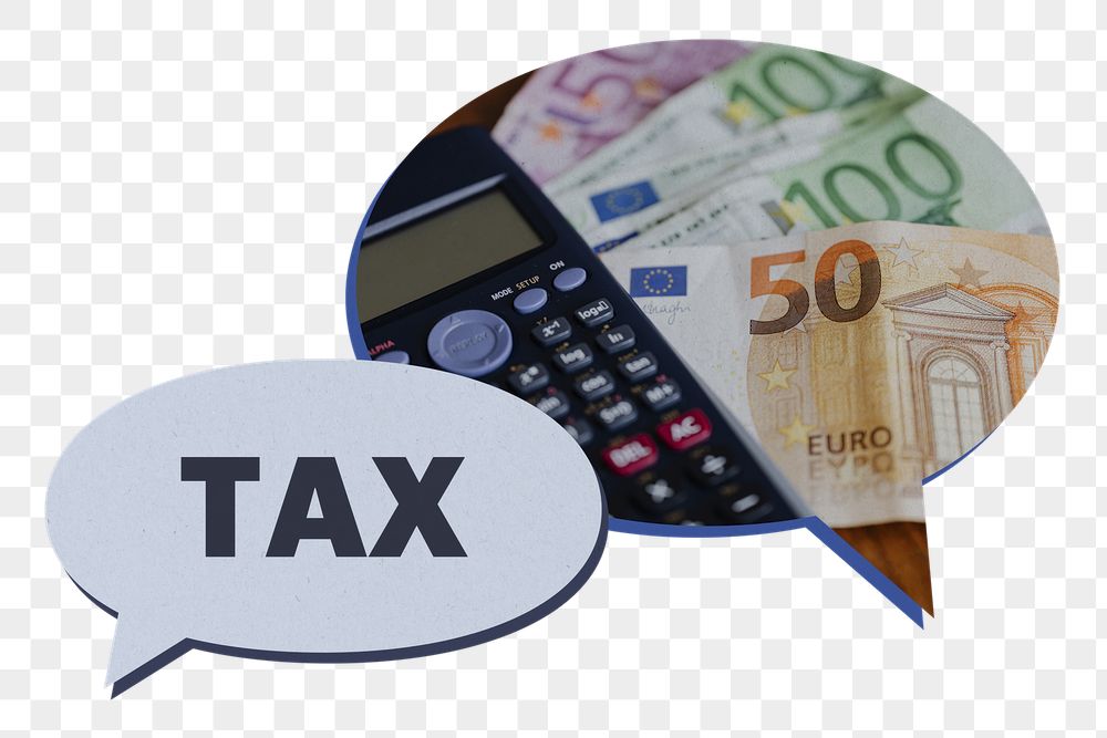 Tax png speech bubble sticker, | Free PNG - rawpixel