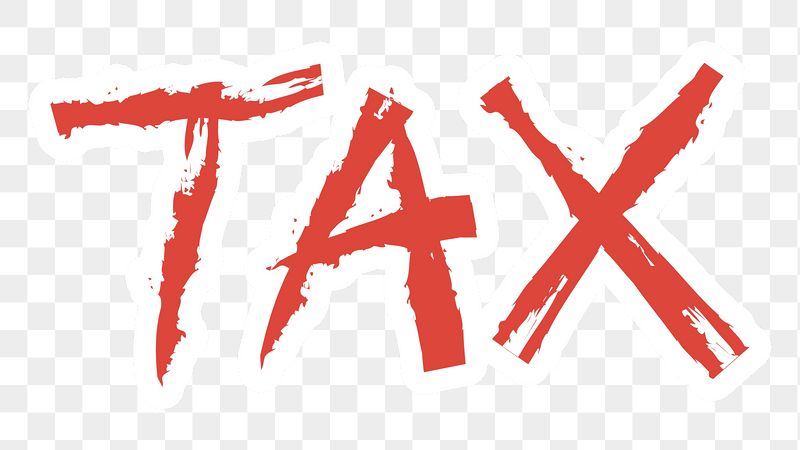 Tax png word sticker typography, | Free PNG - rawpixel