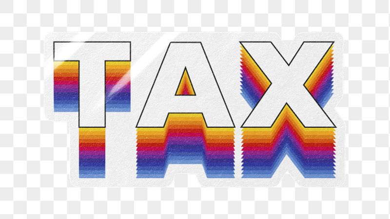 Tax png word sticker typography, | Free PNG - rawpixel