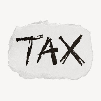 Tax word sticker, ripped paper | Free PSD - rawpixel
