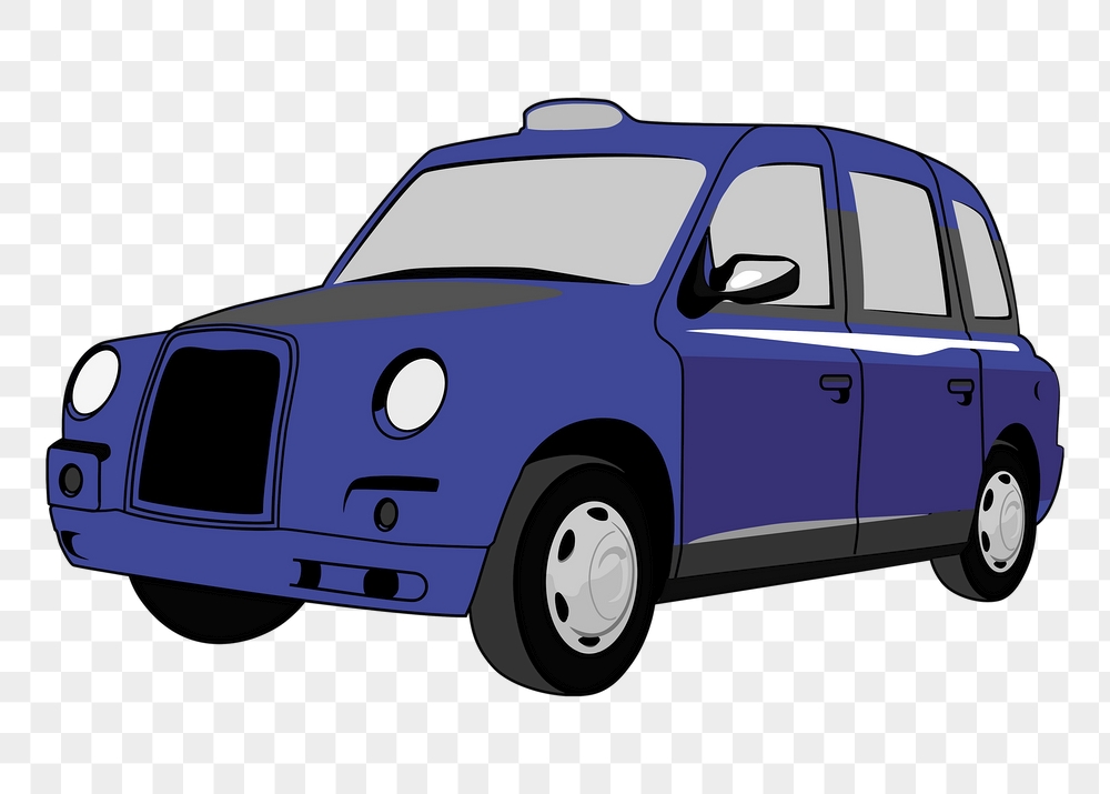 Taxi cab png sticker, vehicle | Free PNG - rawpixel