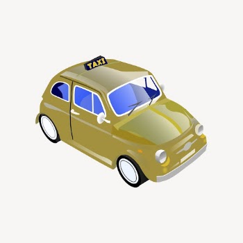 Taxi car illustration, antique design | Free PSD - rawpixel