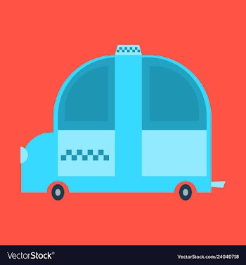 Taxi service yellow automobile on white background vector image