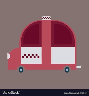 Taxi service yellow automobile on white background vector image
