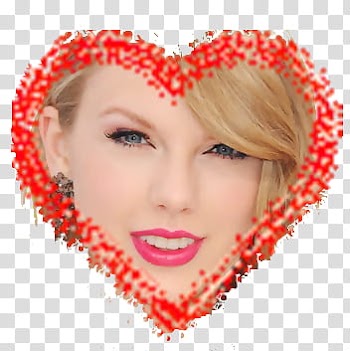 Taylor Swift Heart transparent background PNG clipart