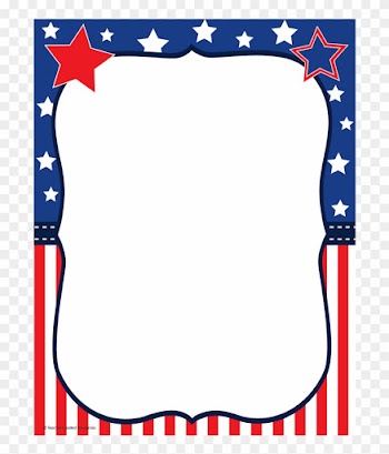 Tcr 5894 Patriotic Computer Paper - 4th Of July Borders Clipart