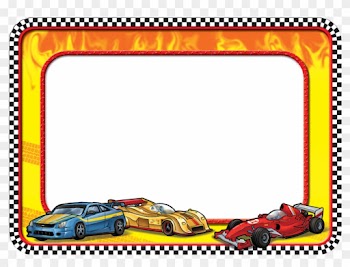 Tcr5310 Race Cars Name Tags Image - Frame For Name Tags