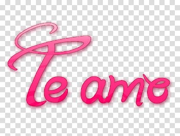 Te Amo, te amo text illustrationm] transparent background PNG clipart
