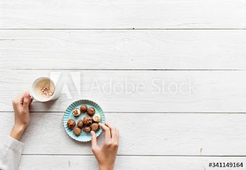 Tea break concept with copy space