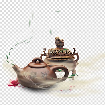 Tea Censer Poster, Smoke-filled tea transparent background PNG clipart