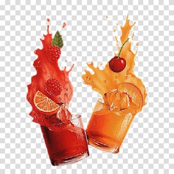 Tea Orange juice Cocktail Soft drink, Fresh fruit juice transparent background PNG clipart