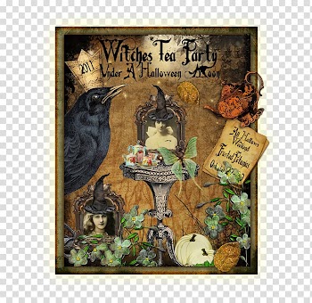 Tea party Witchcraft Magic, halloween halloween party calligraphy ink transparent background PNG clipart